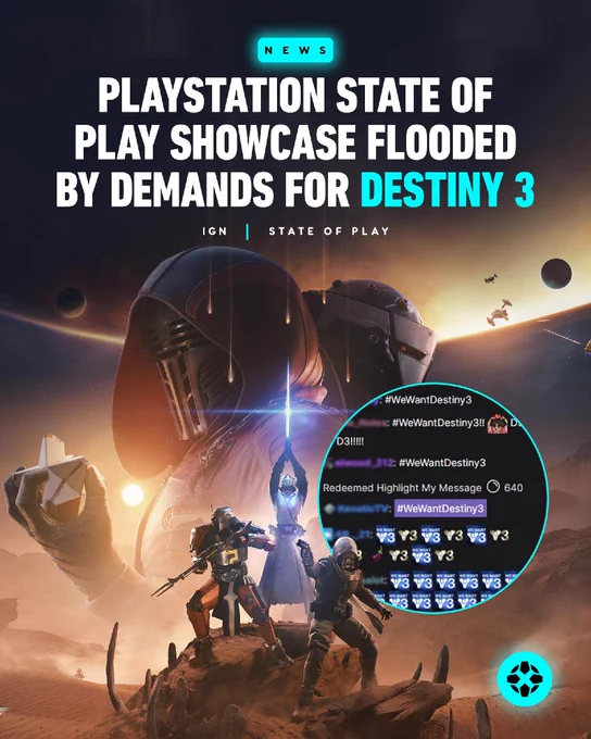 PlayStation State of Play Showcase Flooded by Demands for Destiny 3
