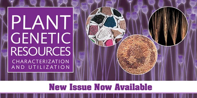 New Issue of Plant Genetic Resources now available