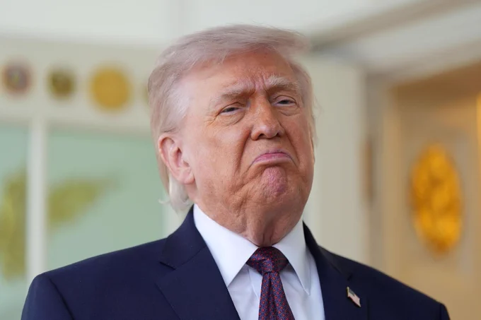 US president Donald Trump. Credit: Associated Press / Alamy Stock Photo
