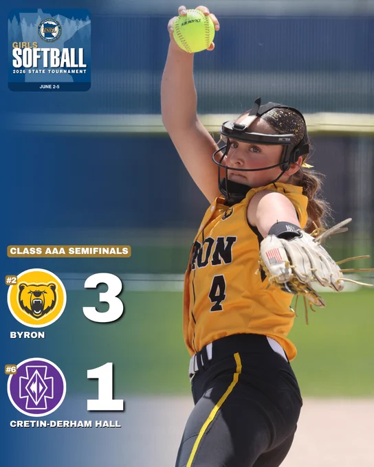 Class AAA Semifinals: #2 Byron 3, #6 Cretin-Derham Hall 1