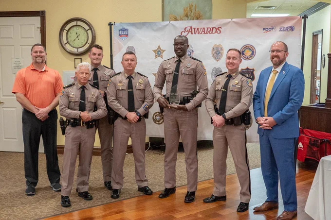 FHP Troops with FDOT at the ELEE Awards