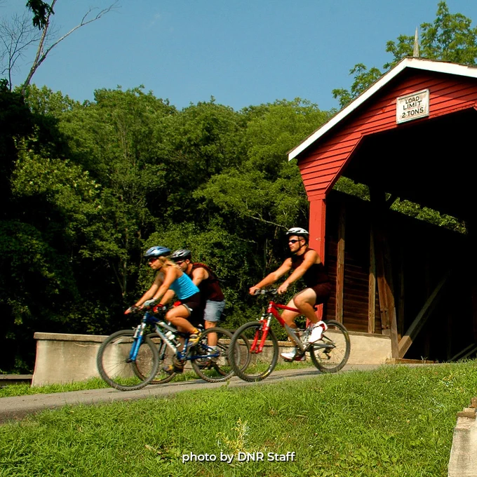 A group of bicyclists