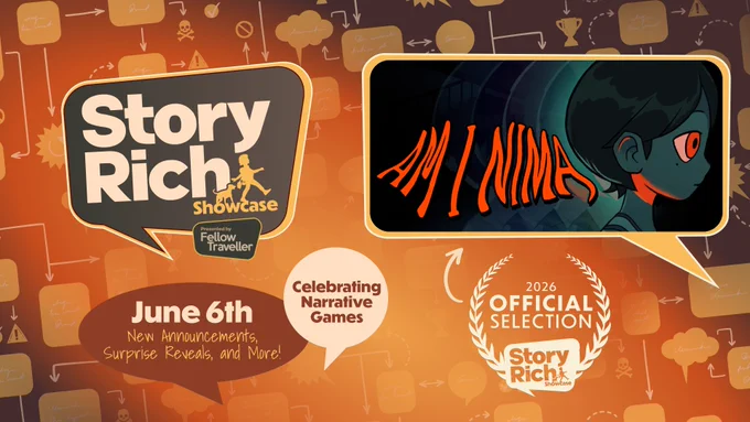 Am I Nima has been selected to participate in the Story Rich Showcase being streamed on Saturday, June 6, 2026 at 10am PT/11am PT. We will be announcing something very exciting for Am I Nima then.