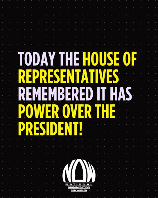 Today the House remembered it has power over the President of the United States and voted to limit his war powers. About time!

Can they keep it going and actually stand up for the American people, children, and families who have been treated horribly by this Administration!