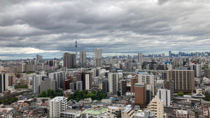 2026/6/04(木)8:54 東京都足立区 北千住空の画像 スカイツリー撮影