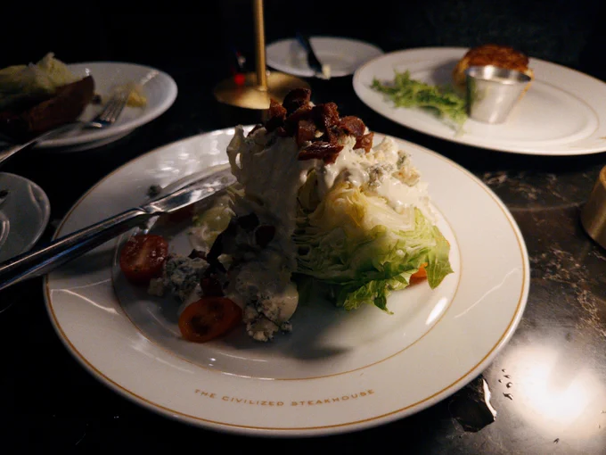 Wedge salad: perfect.