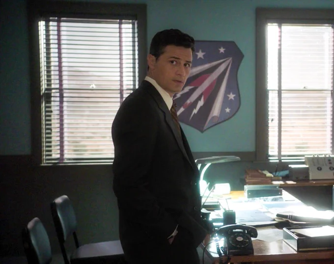 daniel sousa in his office at s.h.i.e.l.d.'s area 51 base in "agents of s.h.i.e.l.d."