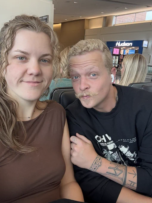 Alannah and Rae Serbeck officially on there way to Scotland for there honeymoon for the rest of May 2026