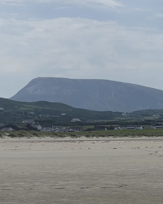 View of Muckish Mountain taken from Killahoey Beach in Dunfanaghy, Donegal.