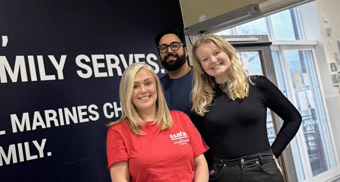 Glasgow's Helping Heroes 'Apart Not Alone' team pictured at HMNB Clyde.