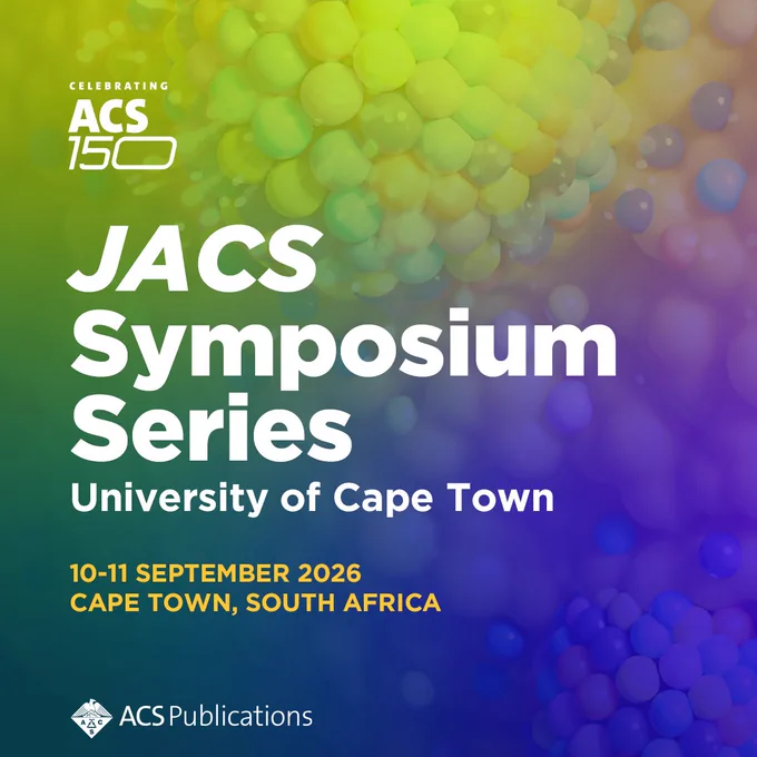 Poster abstract submissions for the ACS150 JACS Symposium: University of Cape Town - Molecules to Medicine: Advancing Health Innovation in Africa are now open!   

📍University of Cape Town, South Africa 
📅 10-11 September 2026 

We are seeking abstracts that are focused on the following topics: 

Drug Discovery & Therapeutics 
Infectious Diseases & Resistance 
Non-Communicable Diseases 
Biomedical Imaging & Diagnostics 
Biomaterials Applications in Medicine 
Chemical & Molecular Biology Methods 
Natural Products Synthesis 

To present at this scientific exchange on biological and medicinal chemistry, apply to attend this free event and submit your poster abstract before 10 June 2026. 