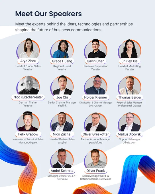 Yeastar partner event_germany_speaker lineup