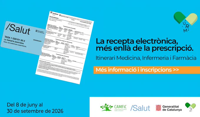 Curs online de recepta electrònica dirigit a Medicina, Infermeria i Farmàcia
