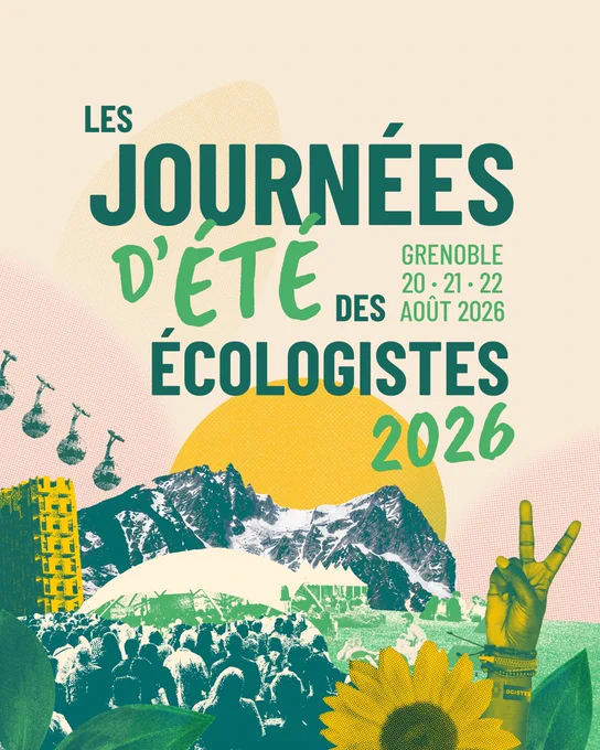 les Journées d'été des écologistes 2026.