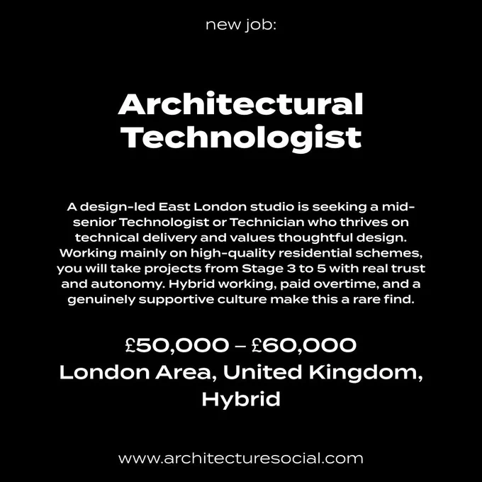 Architectural Technologist Job Vacancy