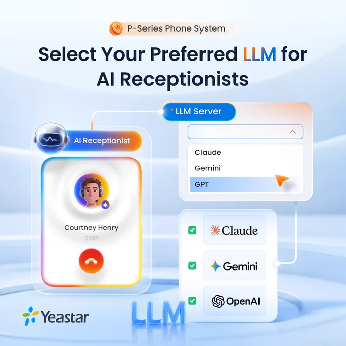 Select Your Preferred LLM for AI Receptionist