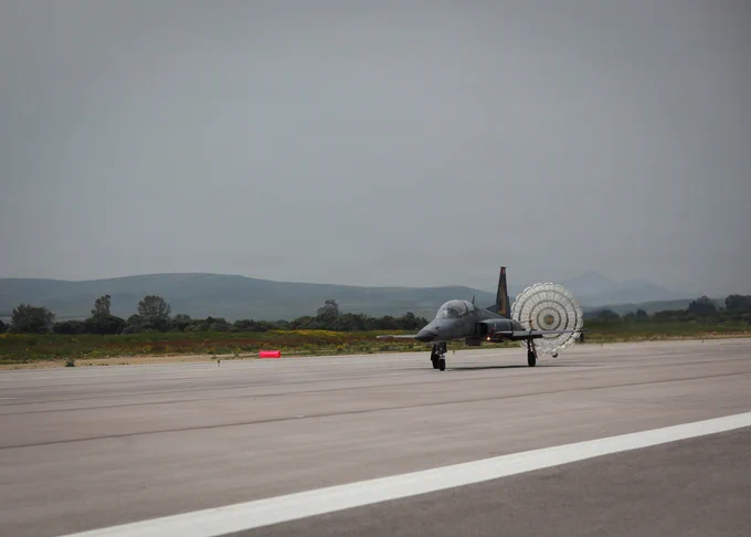 U.S. and Tunisian airmen sharpen tactical approaches and landing abilities with C-130 and F-5 aircraft during African Lion 26 in Tunisia.