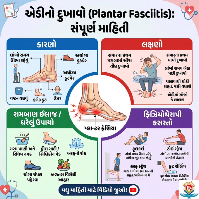 એડીનો દુખાવો (Plantar Fasciitis)