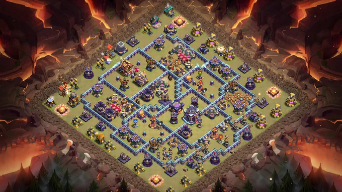 Base 3: RC Walk Defense With Tesla Farm • Anti Everything COC TH15 Base Layouts