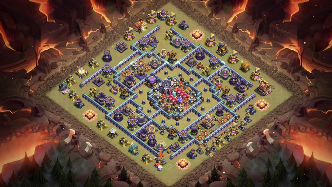 Base 5: Anti 2 Star Layout For Ranked Battles • (Invis   Rage) COC Layouts