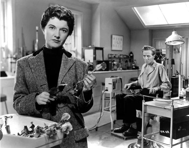 Margia Dean with Richard Wordsworth in The Quatermass Xperiment