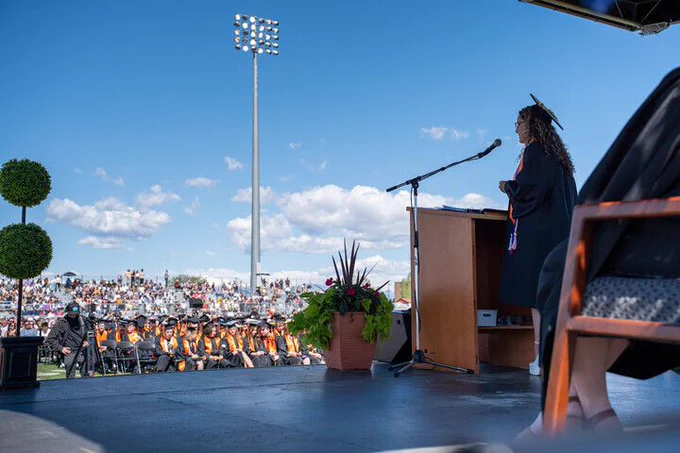 Erie High School's valedictorian speaks to the graduating class of 2026.