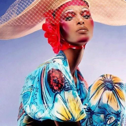 Yasmin Warsame (Vogue Italia January 2003) - photographed by Steven Meisel and Makeup by Pat McGrath. 