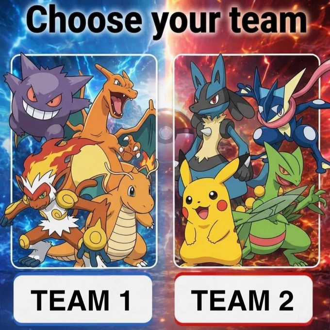 Battle between Pokemon Teams
