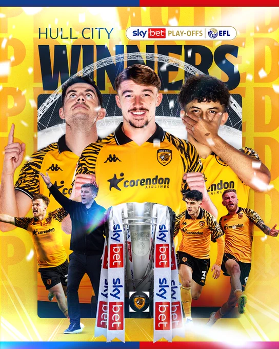 Hull City - Sky Bet Championship Play-Off winners 2026