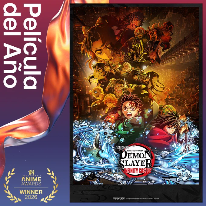 Ya est\u00E1n aqu\u00ED los ganadores de los #AnimeAwards 2026. Desliza para ver algunos de los momentos m\u00E1s destacados \u27A1\uFE0F\uD83C\uDFC6 https://got.cr/AA26Ganadores_XLA