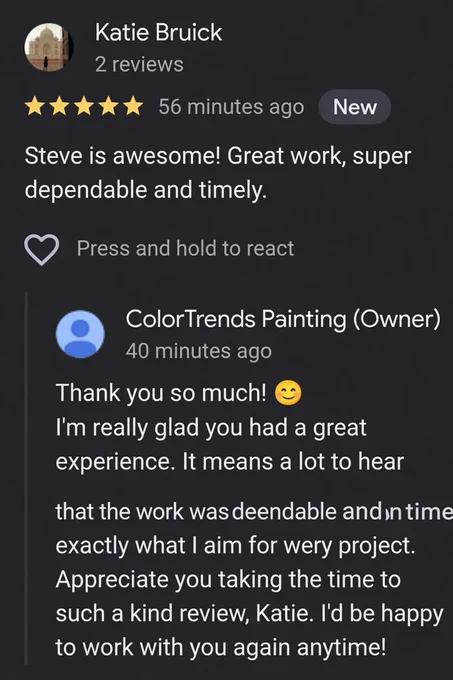 ColorTrends Painting in Springfield Missouri is a trusted 5 star company 