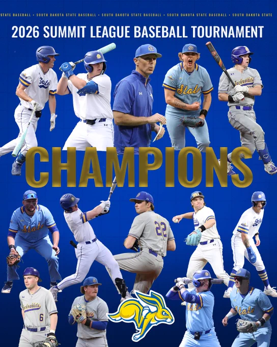 South Dakota State wins the 2026 Summit League Baseball Tournament Championship!