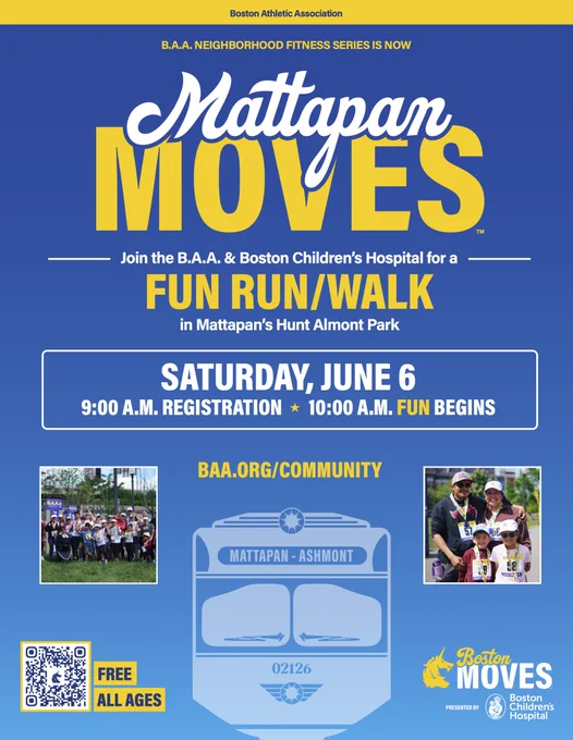 Mattapan Moves 2026 flyer in English