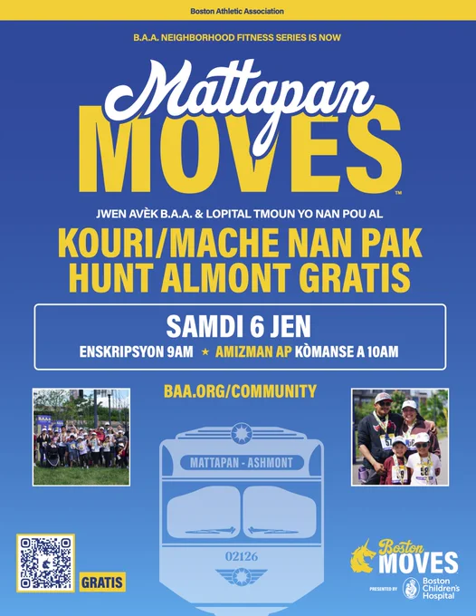 Mattapan Moves 2026 flyer in Haitian Creole