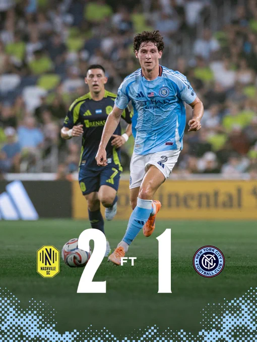 FT: Nashville SC 2-1 New York City FC