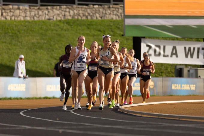 Maddie Miller-Ross racing at the NCAA DII CHAMPIONSHIPS