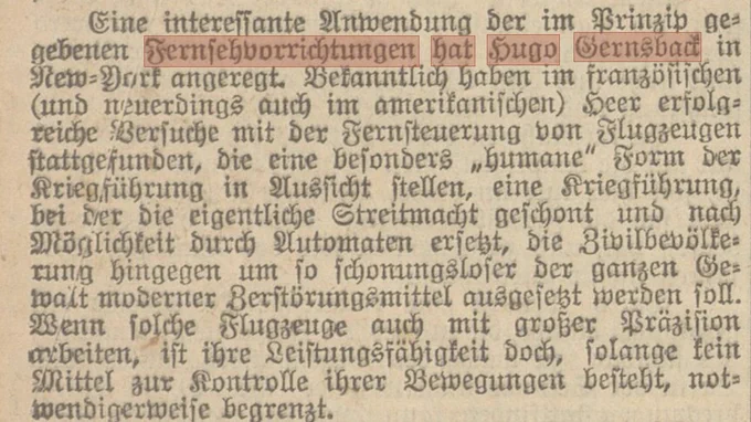 Ausschnitt aus einem Artikel des Neues Wiener Tagblattes vom 14.12.1924