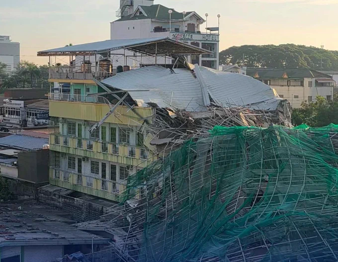 Search and rescue operations continue after a building under construction collapsed in Angeles City, Pampanga, on Sunday.