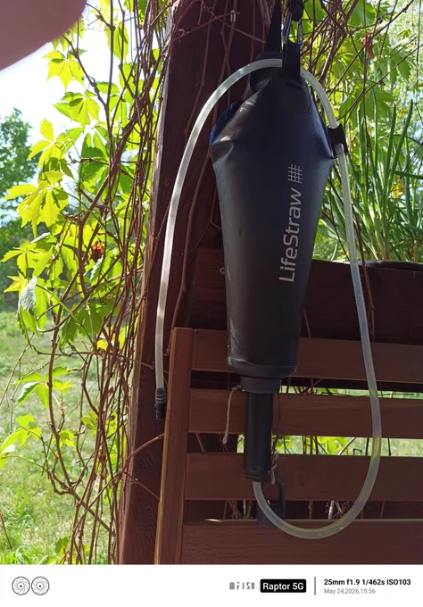  LifeStraw water filters let us drink safely any water. Such a huge advantage.
