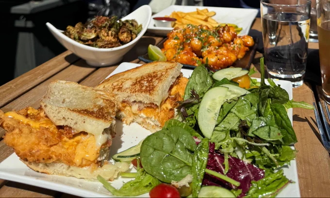 The chicken sandwich at Lake & Irving