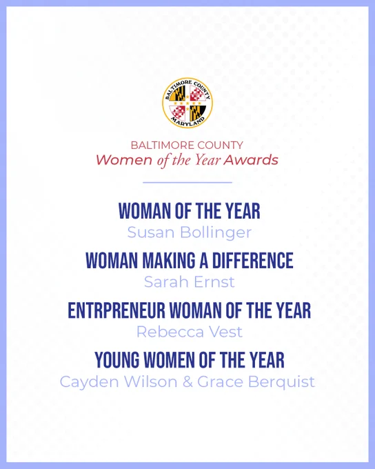 Woman of the Year: Susan Bollinger
Woman Making a Difference: Sarah Ernst
Entrepreneur Woman of the Year: Rebecca Vest
Young Woman of the Year-2 Recipients: Cayden Wilson & Grace Berquist