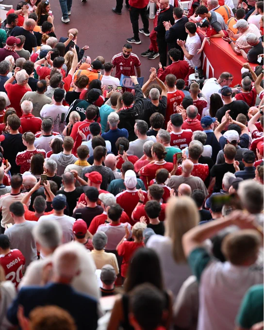 Photography of Mo Salah during his final game for Liverpool.