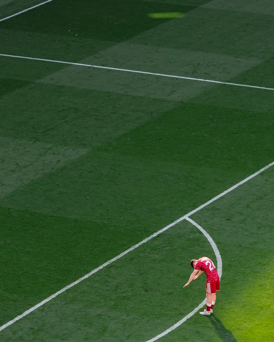 Photography of Andy Robertson during his last game as a Liverpool player.