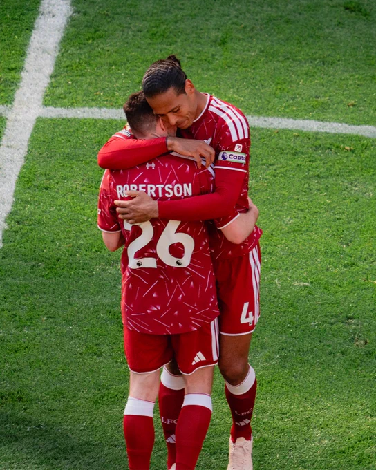 Photography of Andy Robertson during his last game as a Liverpool player.