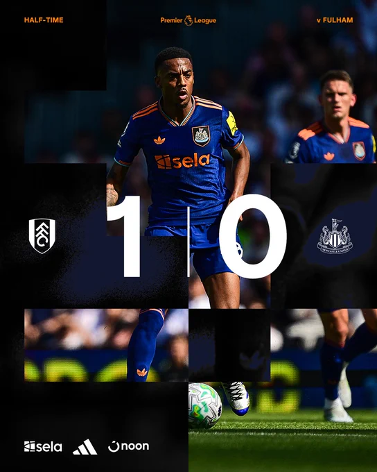 HALF-TIME | Fulham 1 Newcastle United 0