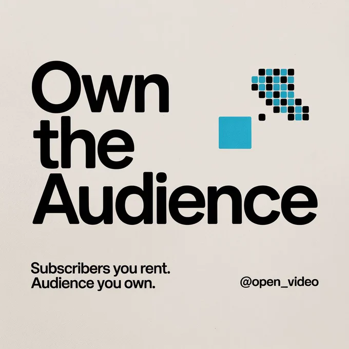 OWN THE AUDIENCE Subscribers you rent. Audience you own.