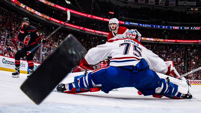 Net cam photo of Nikolaj Ehlers OT Winner 