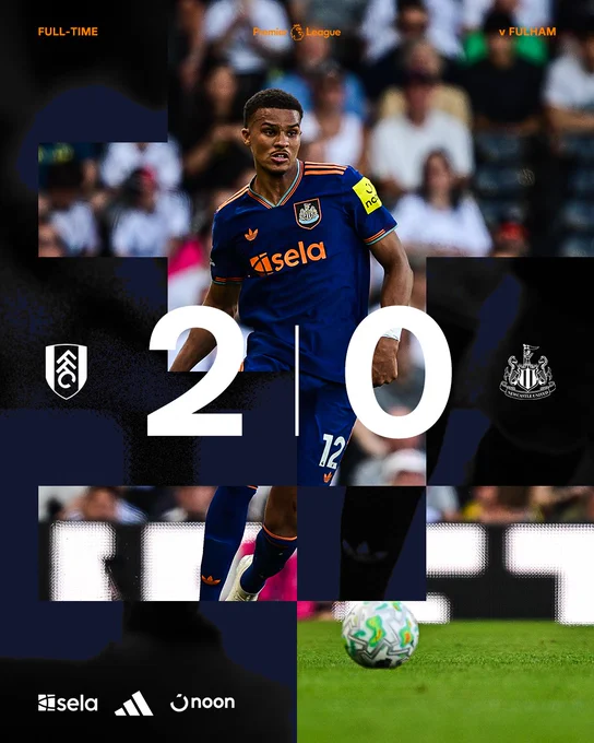 FULL-TIME | Fulham 2 Newcastle United 0
