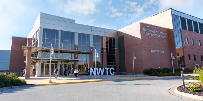 An exterior shot of an NWTC campus building.