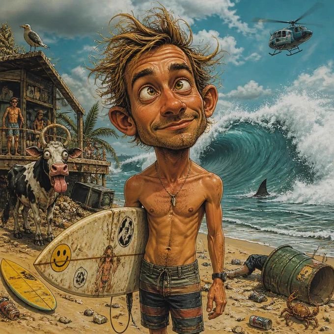 Enquanto metade da praia corre do tubarão… ele ainda está pensando se a próxima onda vai abrir perfeita. 🦈🌊😂
O verdadeiro surfista vive entre o caos, o improviso e a busca eterna pela sessão inesquecível.

#Surf #SurfLife #SurfHumor #WaveHunter #Praia #SurfReport #CaosNoLineUp #SurfVibes